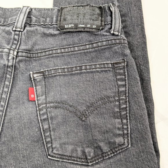 Levi's 510 Boy's Gray Skinny Fit Straight Jeans - Picture 9 of 9